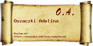 Oszaczki Adelina névjegykártya